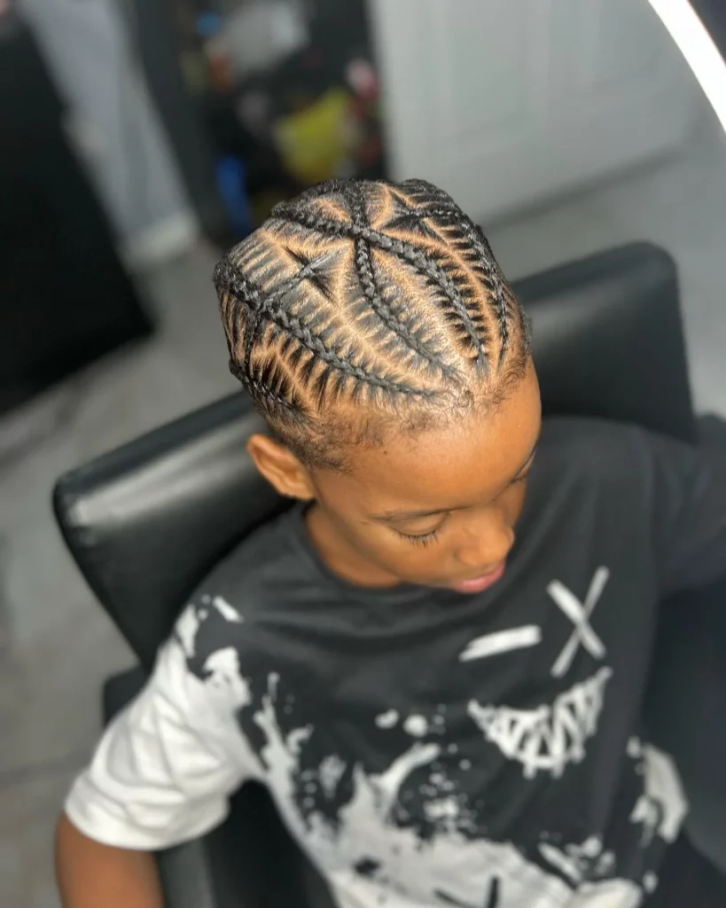 little boy stitch braids