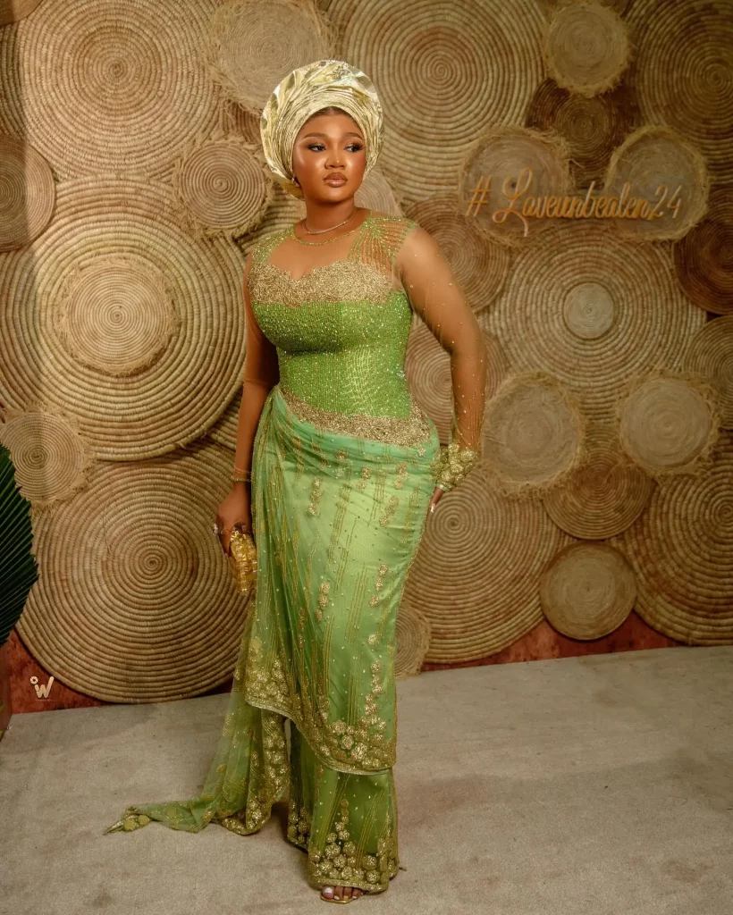 latest aso ebi styles for wedding 2024 lace