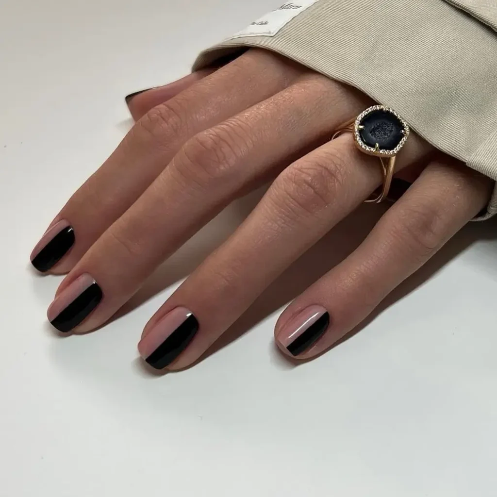 short nail designs 2024 for dark skin.